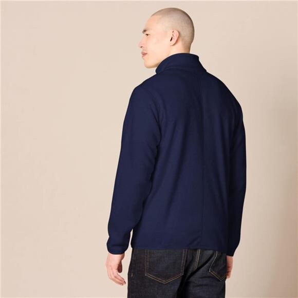 Mens Full Zip Fleece Jacket Big Tall Warm Lightweight Outdoor Pullover Coat - Picture 3 of 7